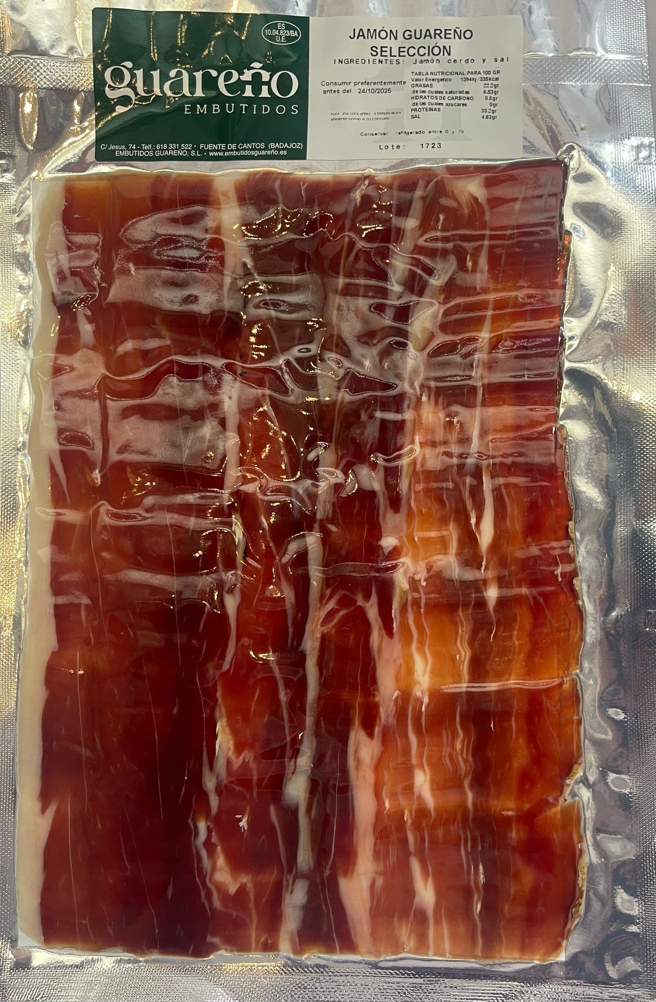 Sobre de Jamón Guareño Selección